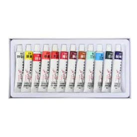 12 Piece Authentic Chinese Watercolor Set (CP12)