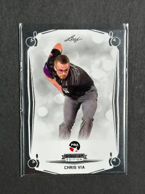 2023 Leaf PBA Trading Card Chris Via