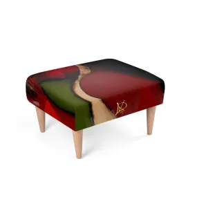 #300 LDCC Footstool in abstract pattern