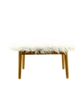 933121, Modern Faux Fur Bench