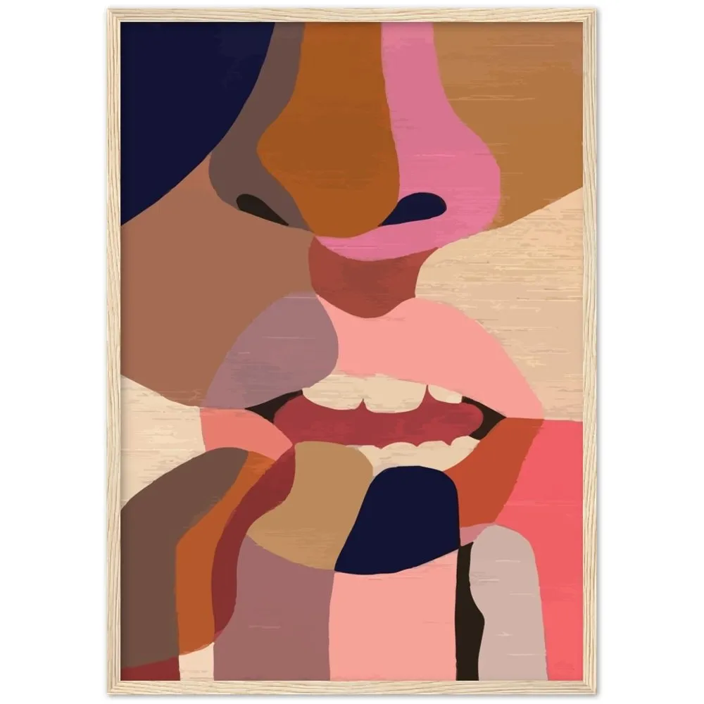 Abstract Face Wall Art