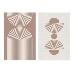 Arch Abstract Beige Pair , By Dear Musketeer Studio