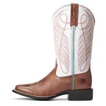 Ariat® Women's Round Up Wide Square Toe Roper Cowboy Boots