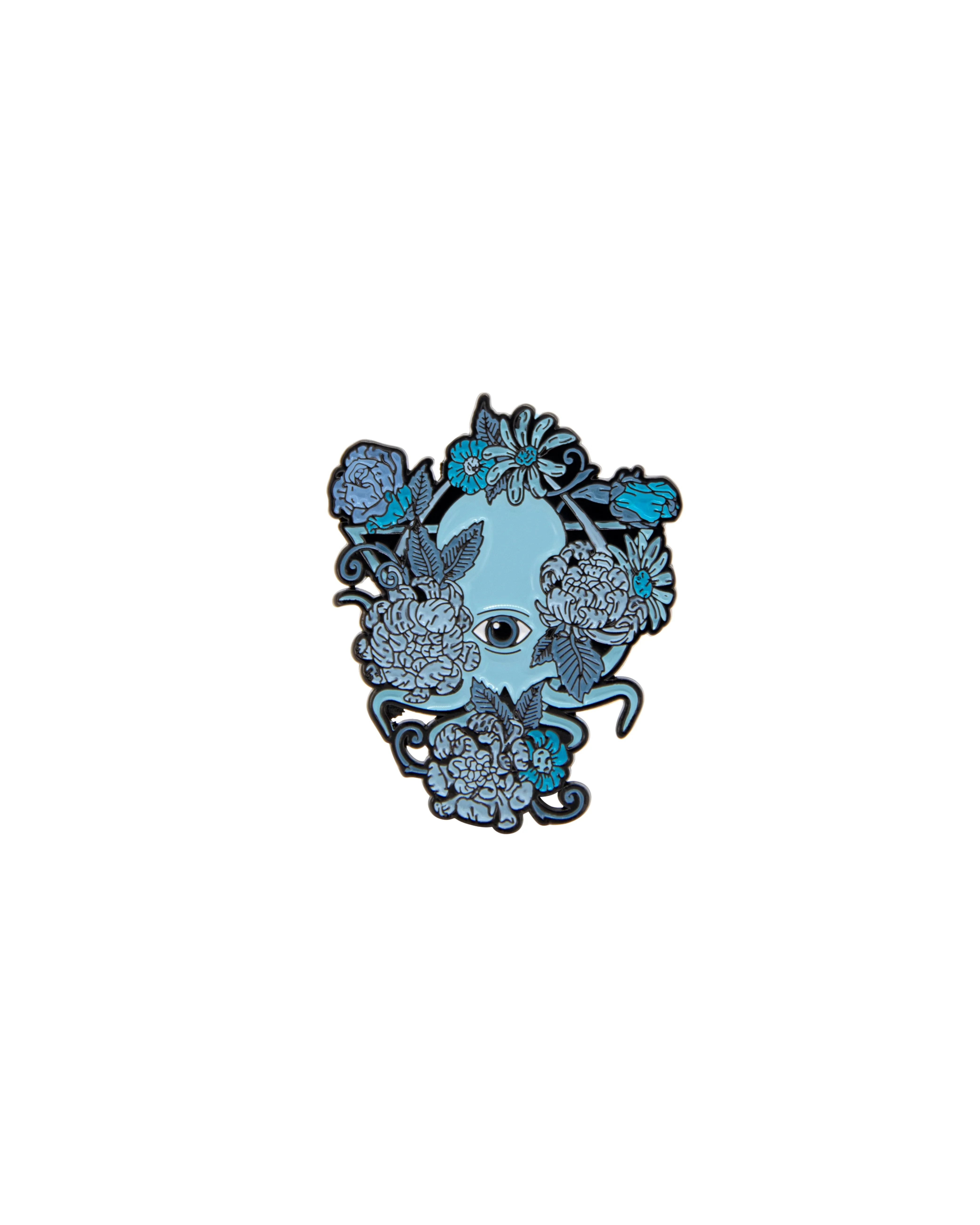 BLUE FLORA PIN