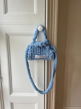 Blue Triangle Knit Bag (Sample)