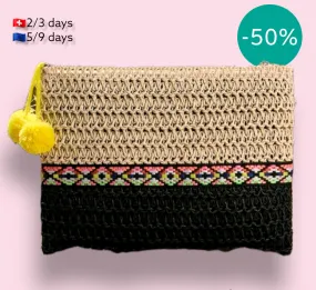 Bolso Clutch Verano Pompon