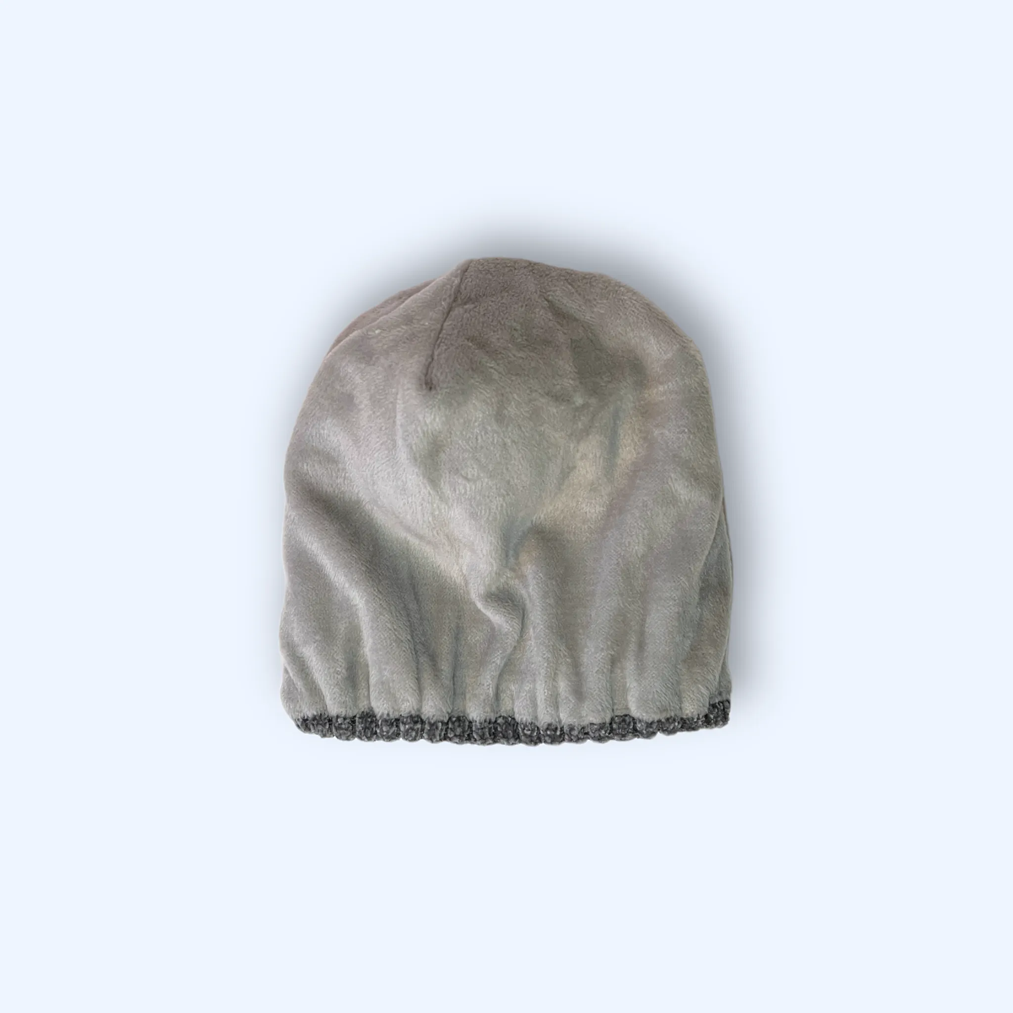 Chenille Fleece Lined Beanie - Frosty Grey (Age 2-5)