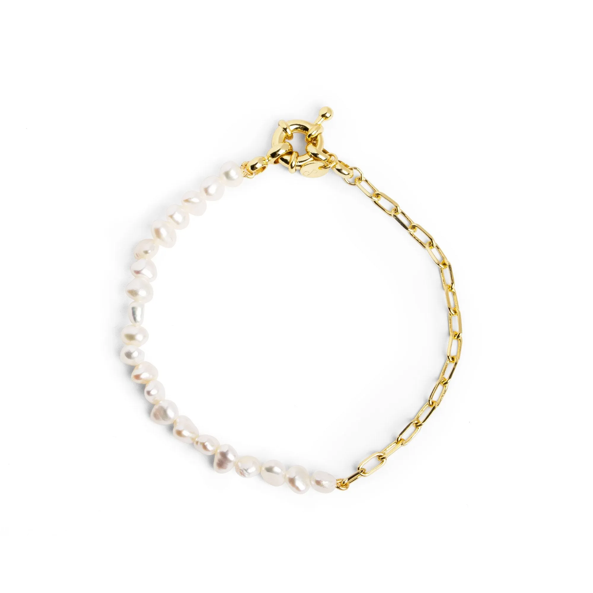 Chic Pearl Gold Bracelet