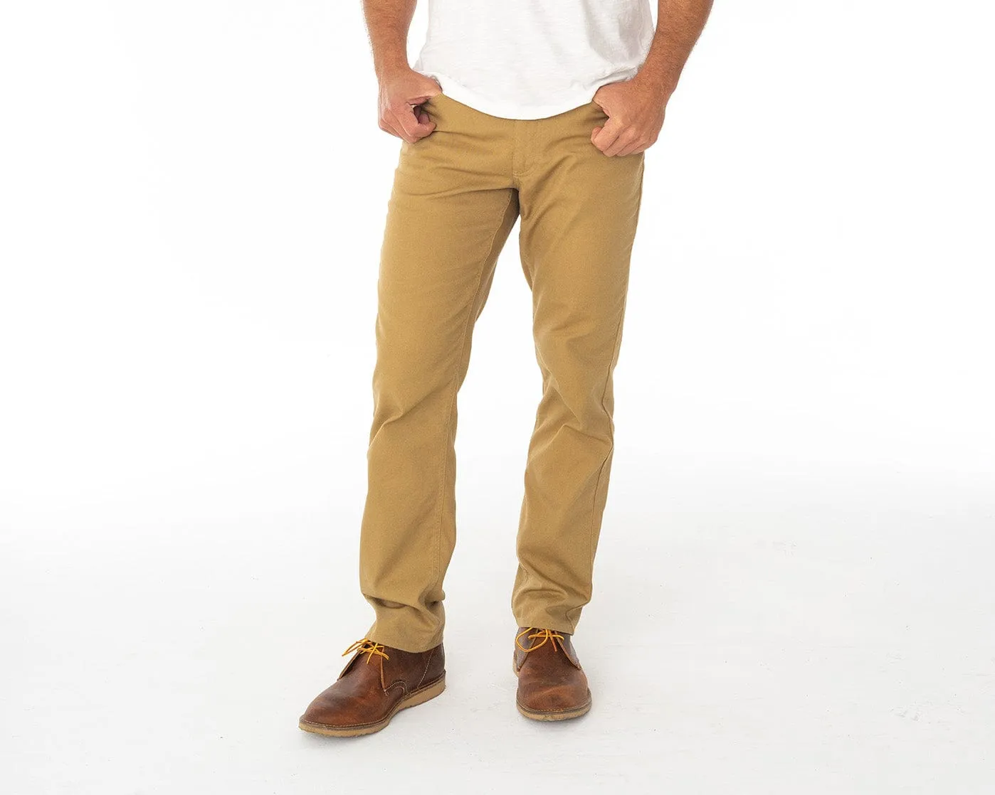 Comfort Canvas Pants - Camel