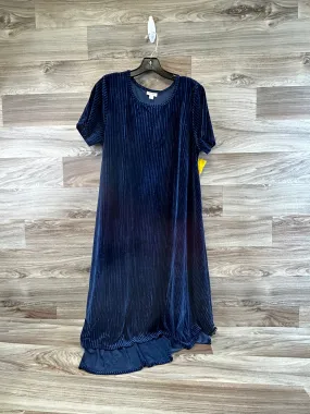 Dress Casual Midi By Lularoe In Navy, Size: L