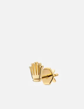 Empire Stud Earring, Gold Vermeil