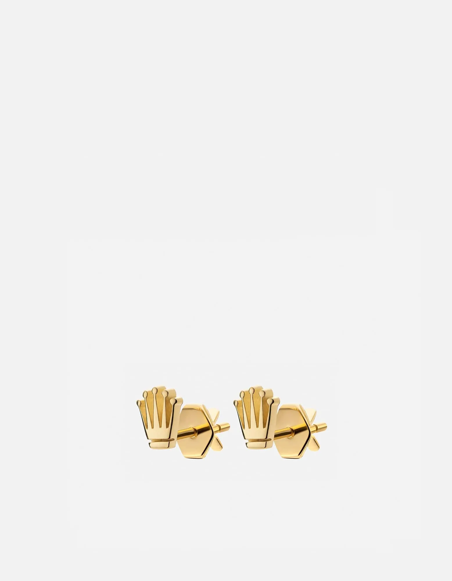 Empire Stud Earrings, Gold Vermeil