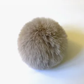 Faux Fur Pom Pom - Cream