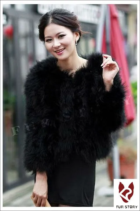 Fur Womens Coat Real Turkey Fur Coat Jacket Overcoat Mulitple Colors Puff NEW Stylish Natural Fur Coat Warmest Fur Coat Fur Story FS12098