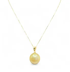 GOLD SOUTH SEA PEARL NECKLACE