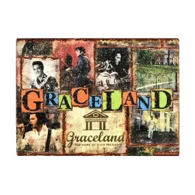 Graceland Elvis Rustic Magnet