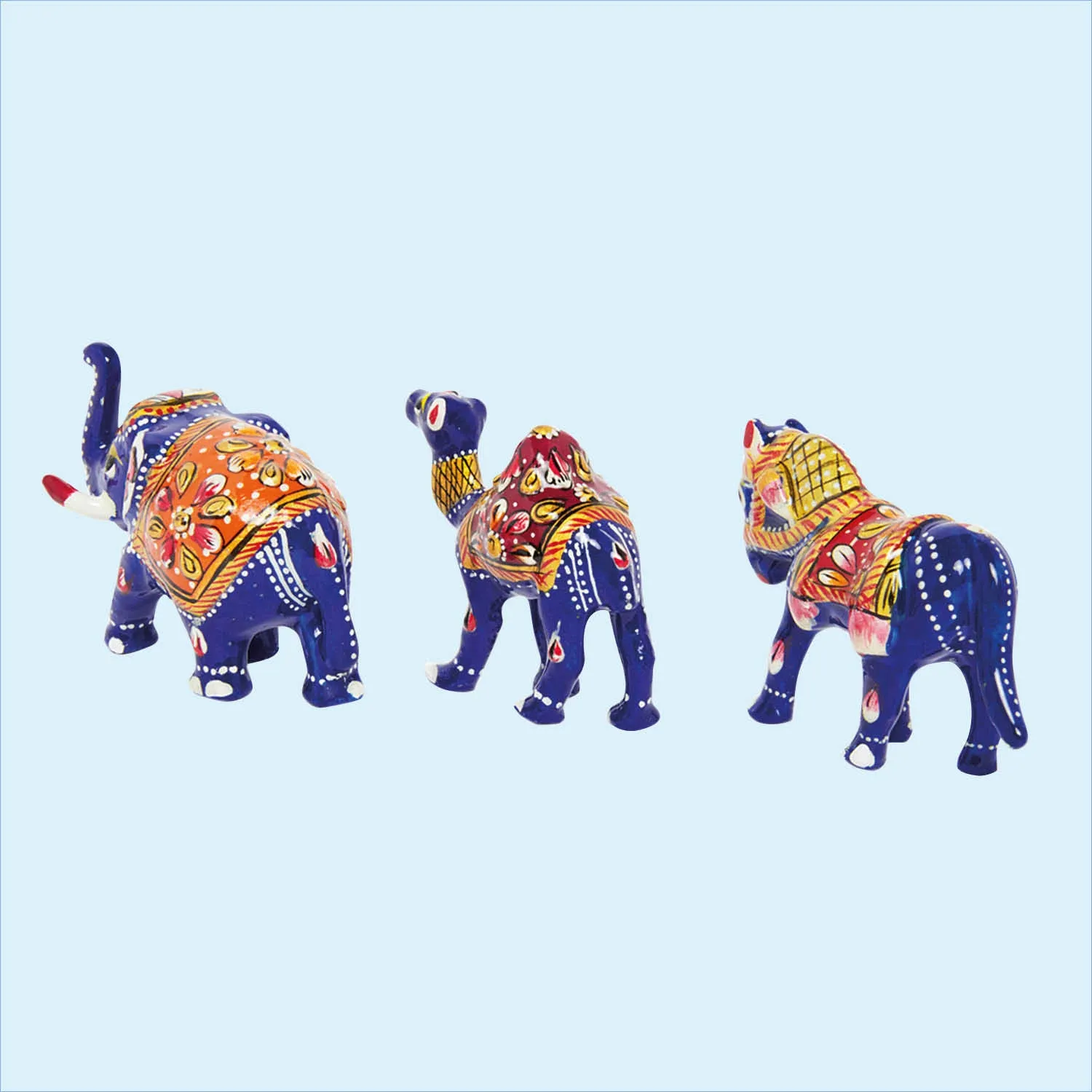 Metal Enamel Handpainted Baraat Set with Box