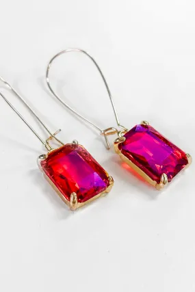 Modern Love Earrings - Fucshia