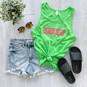 MOTHERHOOD • Neon Green Unisex Tank