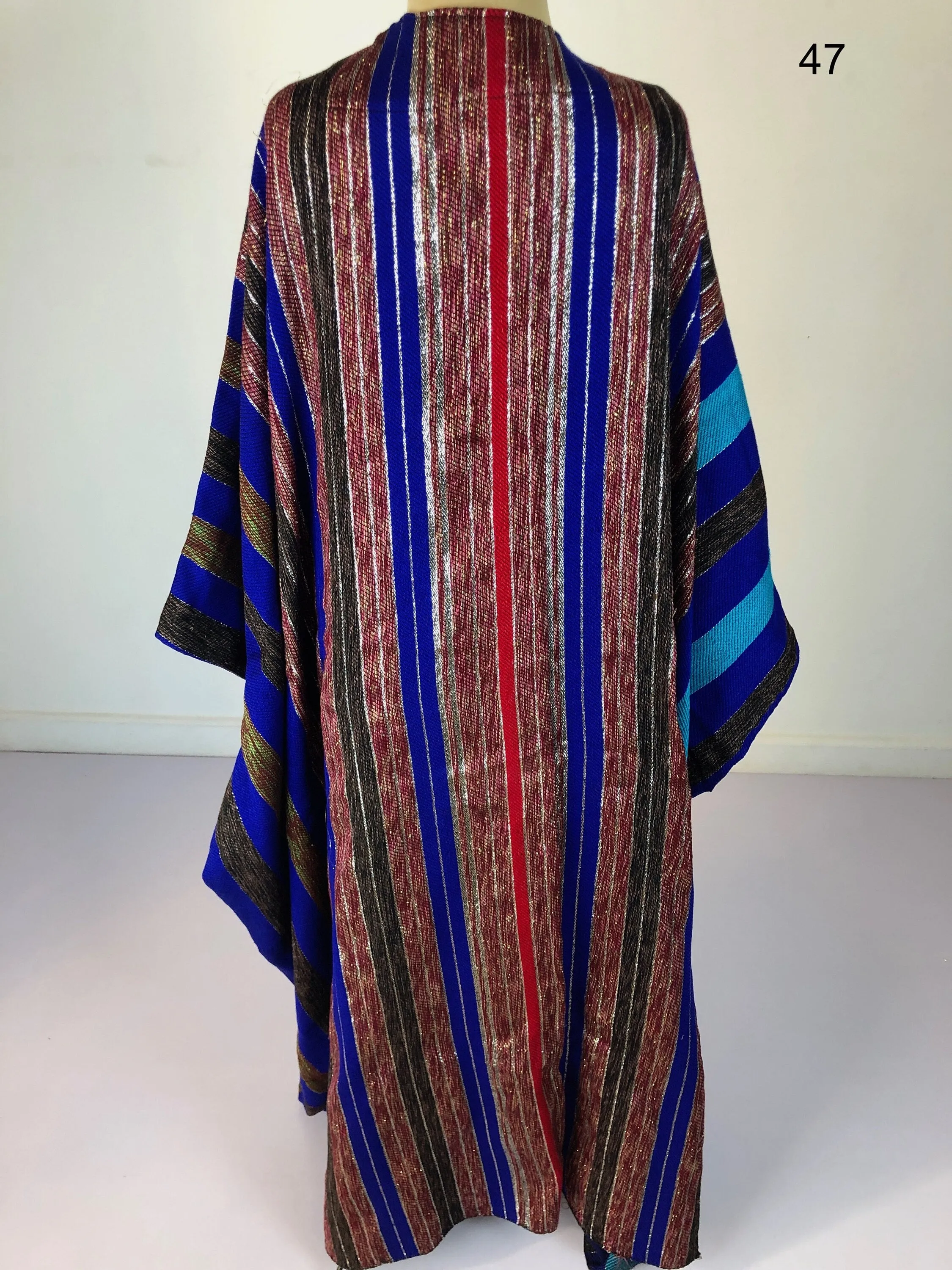 One of a kind hand loomed Kimono, Winter Wool Kimono, Abayas, Winter Abaya, Colorful Abaya, Handmade Abaya, Kimonos for women