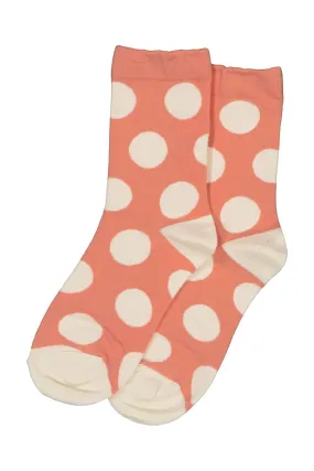 Polka Chic Socks Peach