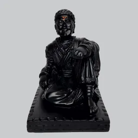 Resin Shivaji Maharaj Sitting on Base 3.5 in