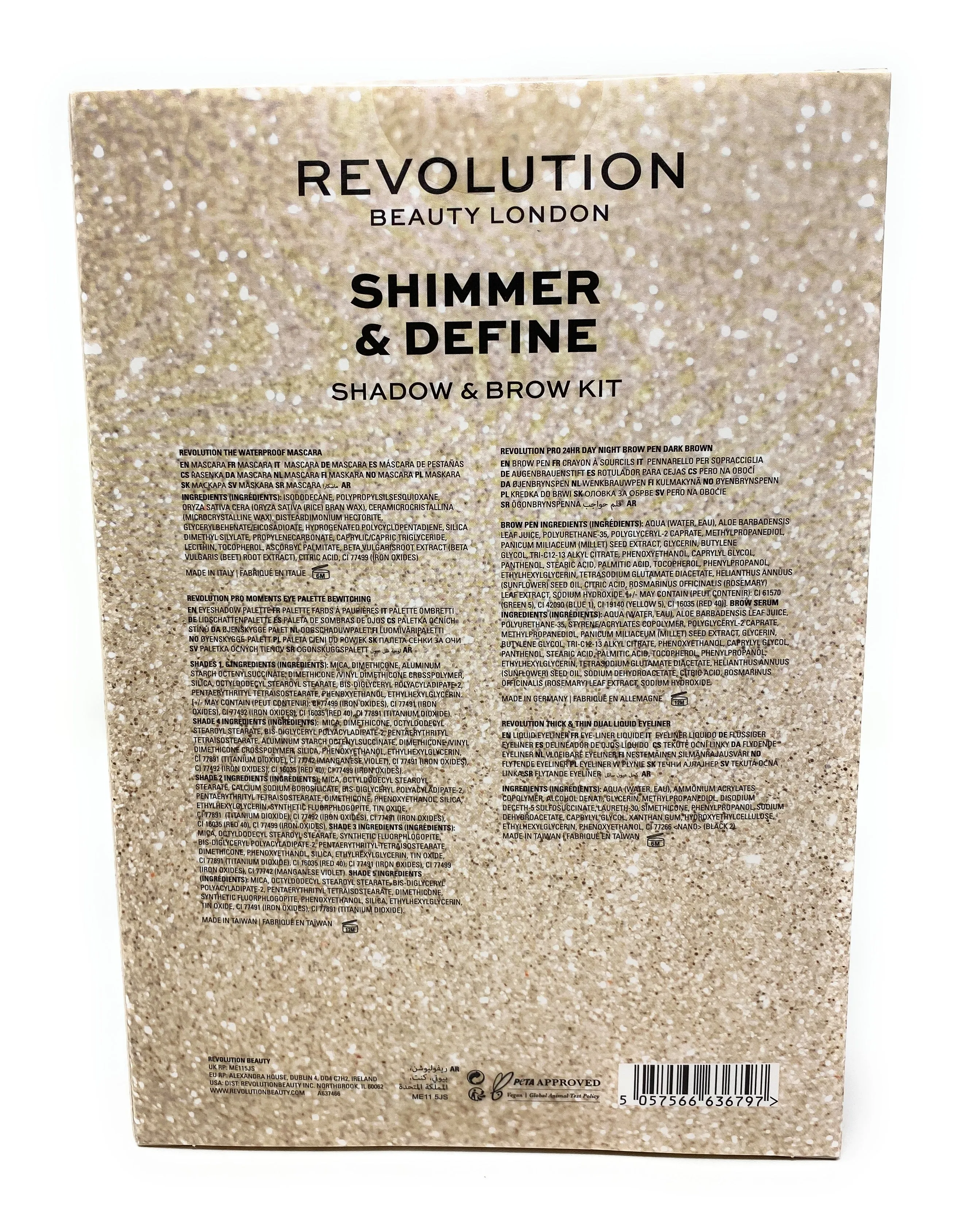 Revolution Makeup Shimmer & Define Shadow & Brow Kit