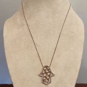 Rose Gold Hamsa Necklace