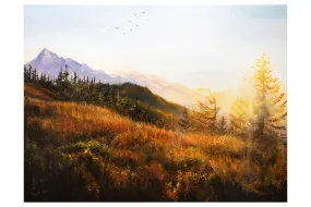 Sunset In The Mountains (Print)