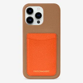 The Card Phone Case iPhone 14 Pro - Manhattan Sandstone